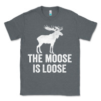Charcoal Heather The Moose Is Loose Alaska Moose Classic Tee - longCreatives