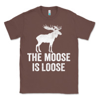 Chestnut The Moose Is Loose Alaska Moose Classic Tee - longCreatives