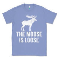 Colony Blue The Moose Is Loose Alaska Moose Classic Tee - longCreatives