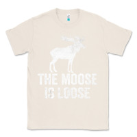 Natural The Moose Is Loose Alaska Moose Classic Tee - longCreatives