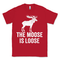 Red The Moose Is Loose Alaska Moose Classic Tee - longCreatives