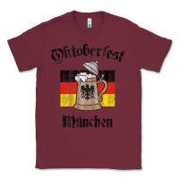 Burgundy Oktoberfest München German Flag Beer Stein Classic Tee - longCreatives