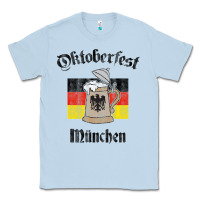 Dusty Blue Oktoberfest München German Flag Beer Stein Classic Tee - longCreatives