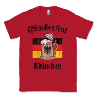 Red Oktoberfest München German Flag Beer Stein Classic Tee - longCreatives