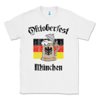 White Oktoberfest München German Flag Beer Stein Classic Tee - longCreatives