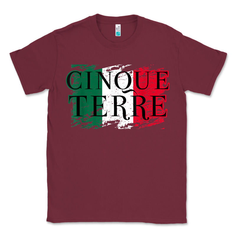Cinque Terre Italy Travel Distressed T Shirt Classic Tee by longCreatives | Teevron