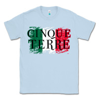 Dusty Blue cinque terre italy travel distressed t shirt Classic Tee - longCreatives