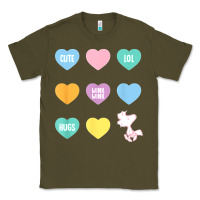 Army Green peanuts valentine candy heart Classic Tee - longCreatives