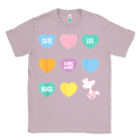Lilac peanuts valentine candy heart Classic Tee - longCreatives
