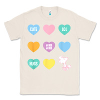 Natural peanuts valentine candy heart Classic Tee - longCreatives