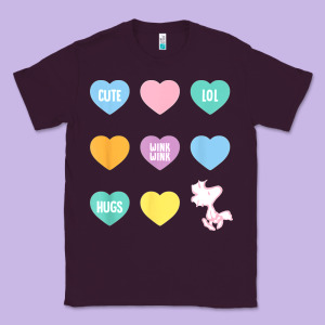 Peanuts Valentine Candy Heart Classic Tee Designed By Longcreatives