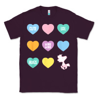 Plum peanuts valentine candy heart Classic Tee - longCreatives