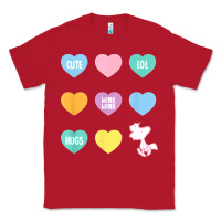 Red peanuts valentine candy heart Classic Tee - longCreatives
