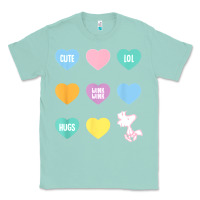 Seafoam peanuts valentine candy heart Classic Tee - longCreatives