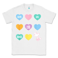 White peanuts valentine candy heart Classic Tee - longCreatives