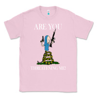 Bubblegum Pink Are You Threatening Me Funny Cartoon Halloween Classic Tee - longCreatives