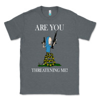 Charcoal Heather Are You Threatening Me Funny Cartoon Halloween Classic Tee - longCreatives