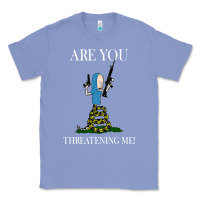 Colony Blue Are You Threatening Me Funny Cartoon Halloween Classic Tee - longCreatives