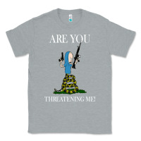 Heather Grey Are You Threatening Me Funny Cartoon Halloween Classic Tee - longCreatives