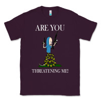 Plum Are You Threatening Me Funny Cartoon Halloween Classic Tee - longCreatives