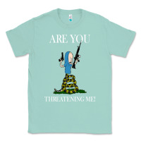 Seafoam Are You Threatening Me Funny Cartoon Halloween Classic Tee - longCreatives