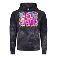 Cloud Black Hot Girl Summer Tie Dye Leopard Vintage Hoodie - CowCowDesign