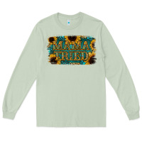 Matcha Sunflower Serappe Turquoise Gemstone Mama Tried Long Sleeve Tee - Jasminsmagicworld