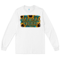White Sunflower Serappe Turquoise Gemstone Mama Tried Long Sleeve Tee - Jasminsmagicworld