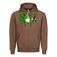 Chestnut st patricks day gnome with western hearts Zipper Hoodie - Artiststas