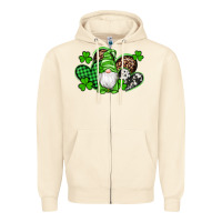 Sandshell st patricks day gnome with western hearts Zipper Hoodie - Artiststas