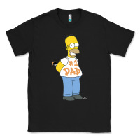 Black The Simpsons Homer Number 1 Dad Father's Day V2 Classic Tee - longCreatives