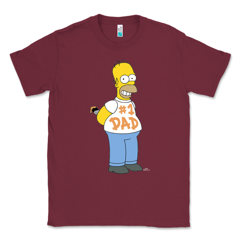 The Simpsons Homer Number 1 Dad Father's Day V2 Classic Tee by longCreatives | Teevron