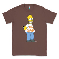 Chestnut The Simpsons Homer Number 1 Dad Father's Day V2 Classic Tee - longCreatives