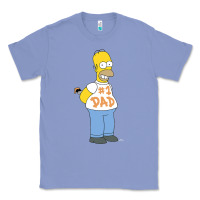Colony Blue The Simpsons Homer Number 1 Dad Father's Day V2 Classic Tee - longCreatives