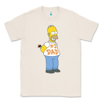 Natural The Simpsons Homer Number 1 Dad Father's Day V2 Classic Tee - longCreatives