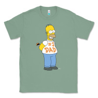 Sage The Simpsons Homer Number 1 Dad Father's Day V2 Classic Tee - longCreatives