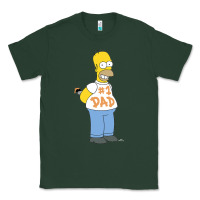 Sports Green The Simpsons Homer Number 1 Dad Father's Day V2 Classic Tee - longCreatives