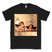 Black angels gift raphael cupid cherubs art valentine angel Classic Tee - longCreatives