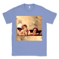Colony Blue angels gift raphael cupid cherubs art valentine angel Classic Tee - longCreatives