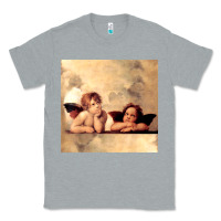 Heather Grey angels gift raphael cupid cherubs art valentine angel Classic Tee - longCreatives