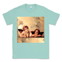 Seafoam angels gift raphael cupid cherubs art valentine angel Classic Tee - longCreatives