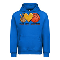 Cobalt peace love basketball Urban Hoodie - AdoDesignShop