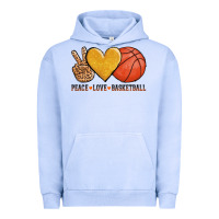Pigment Grape Ice peace love basketball Urban Hoodie - AdoDesignShop