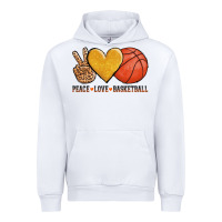 Peace Love Basketball Urban Hoodie | Teevron