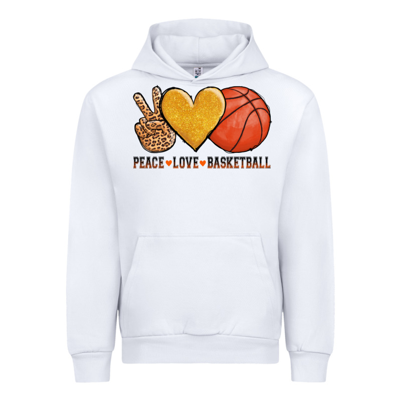 Peace Love Basketball Urban Hoodie by AdoDesignShop | Teevron