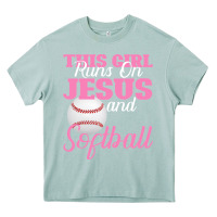 Arona This Girl Jesus And Softball Heavy Core Tee - Bettercallsaul