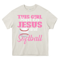 Cream This Girl Jesus And Softball Heavy Core Tee - Bettercallsaul