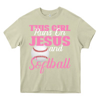 Mossy This Girl Jesus And Softball Heavy Core Tee - Bettercallsaul