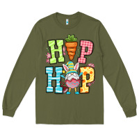Army Green Easter hip hop gnome Long Sleeve Tee - OliviaCreatesArt