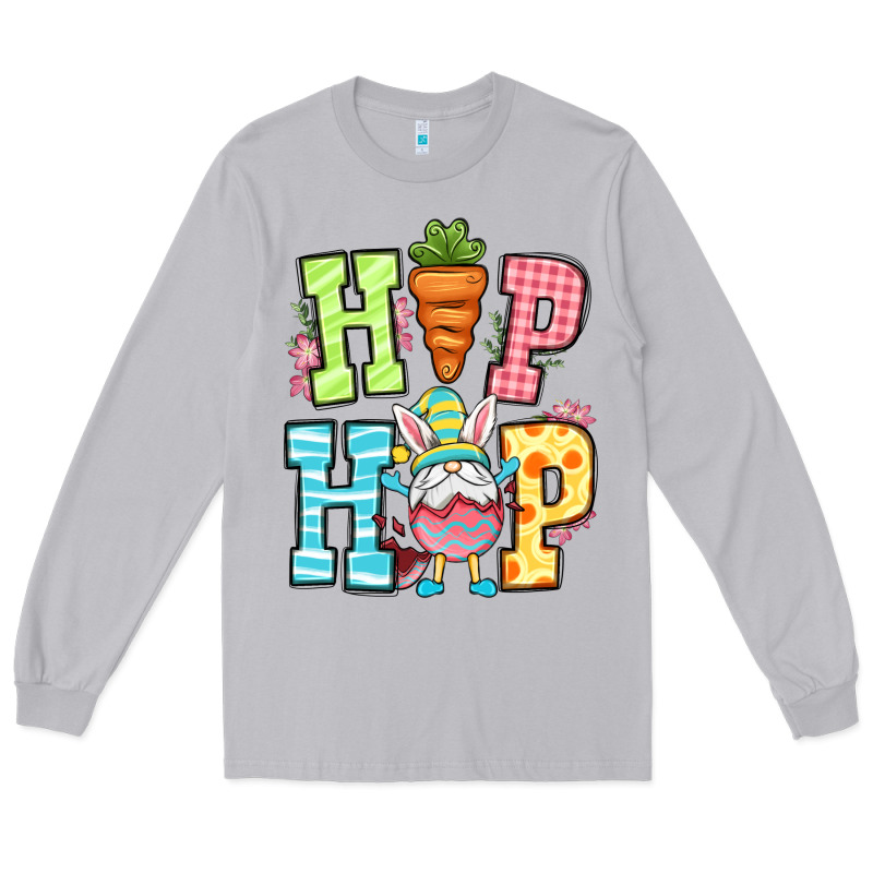 Easter Hip Hop Gnome Long Sleeve Tee by OliviaCreatesArt | Teevron